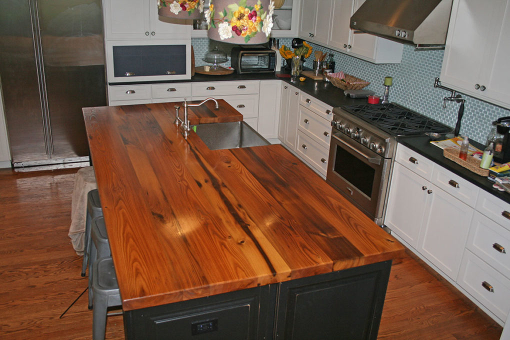 custom wood kitchen island