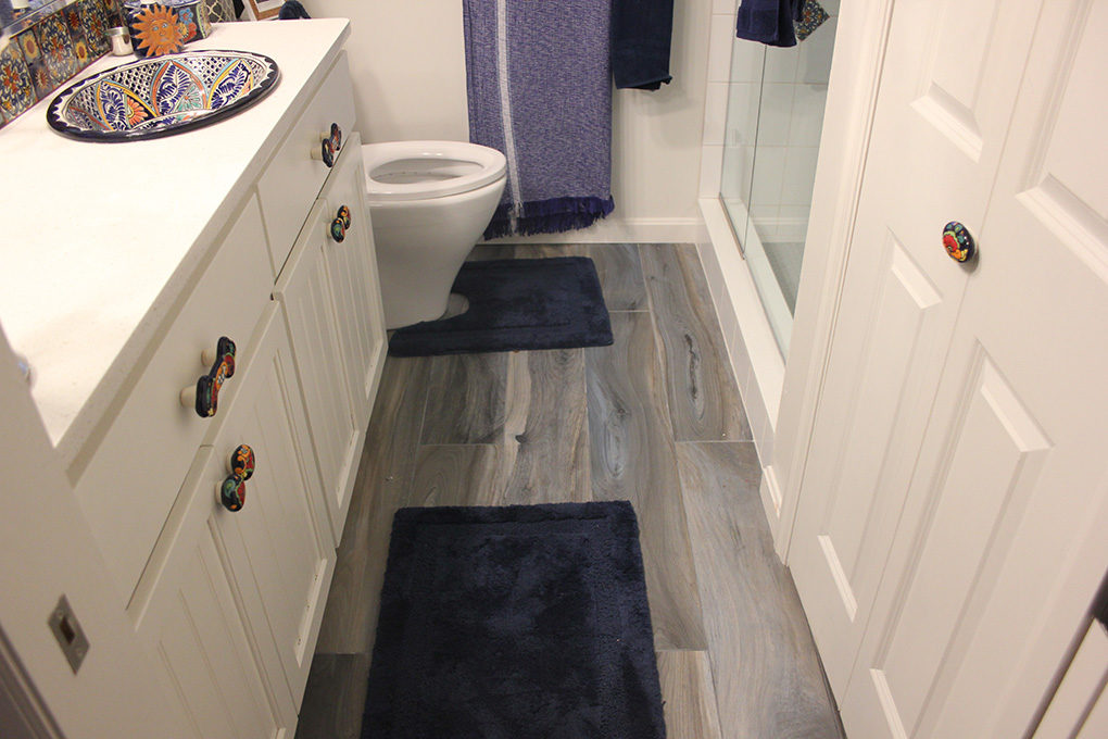 bathroom remodel custom tile