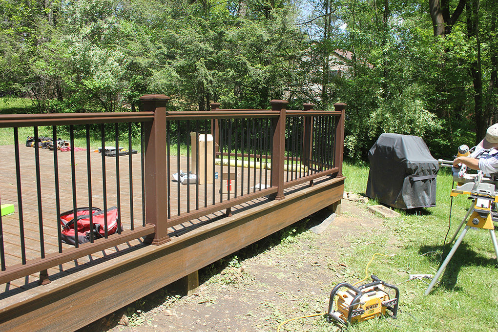 deck addition in progress